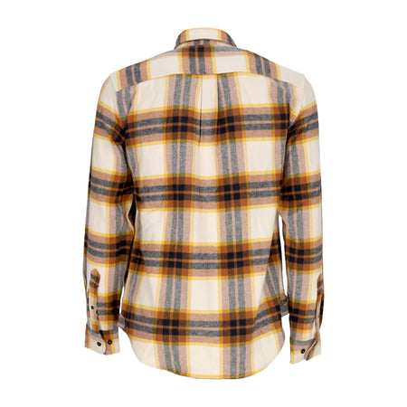 TIMBERLAND Camicia Manica Lunga Uomo L/s Heavy Flannel Plaid Shirt White Smoke da uomo