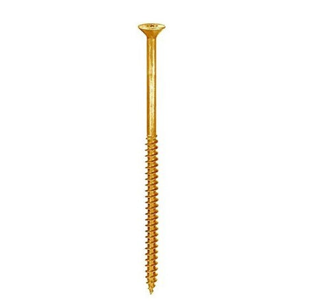 20 PEZZI - VITI CON TESTA SVASATA IMPRONTA "TORX" 3,5x30MM - ZINCATE COLORE GIALLO