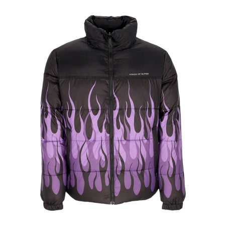 VISION OF SUPER Piumino Uomo Puffy Jacket Black/purple da uomo