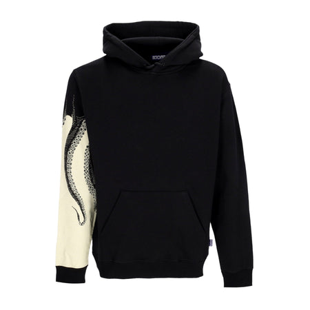 OCTOPUS Felpa Cappuccio Uomo Side Hoodie Black da uomo