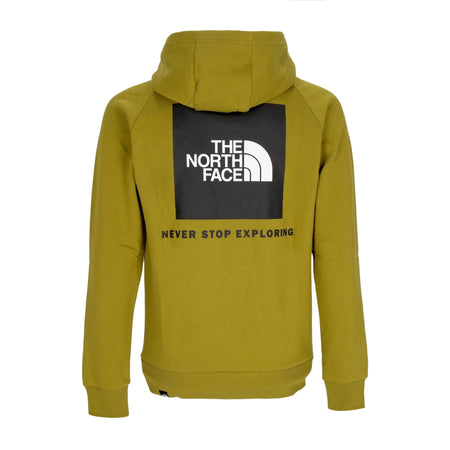 THE NORTH FACE Felpa Cappuccio Uomo Raglan Redbox Hoodie Sulphur Moss da uomo