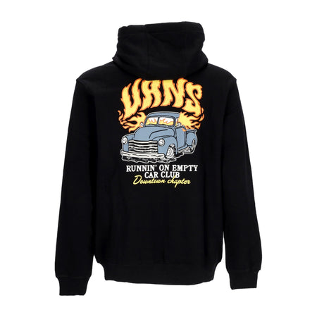 VANS Felpa Cappuccio Zip Uomo Hot Rod Full-zip Hoodie Black da uomo