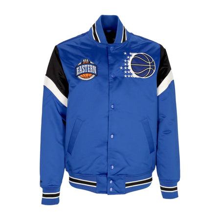 MITCHELL & NESS Giubbotto Bomber Uomo Nba Heavyweight Satin Jacket Orlmag Original Team Colors da uomo