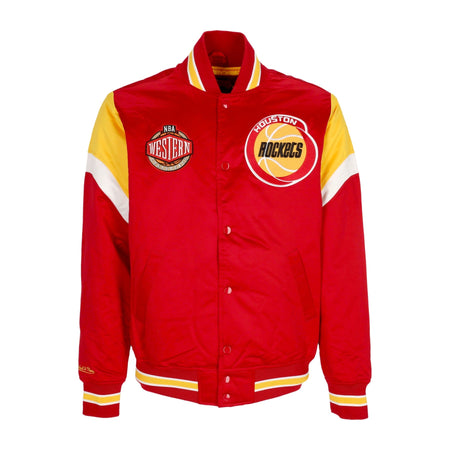 MITCHELL & NESS Giubbotto Bomber Uomo Nba Heavyweight Satin Jacket Houroc Original Team Colors da uomo