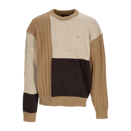 DICKIES Maglione Uomo Lucas Patchwork Sweater Black da uomo