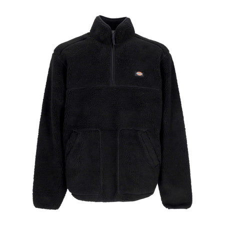 DICKIES Felpa Collo Alto Uomo Mount Hope Quarter Zip Black da uomo