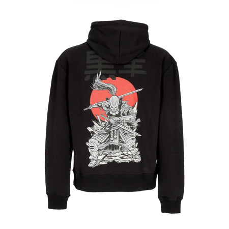 DOLLY NOIRE Felpa Leggera Cappuccio Uomo Myamoto Musashi Hoodie Black da uomo