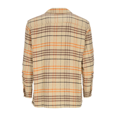 HUF Camicia Manica Lunga Uomo Westridge Woven Shirt Oatmeal da uomo