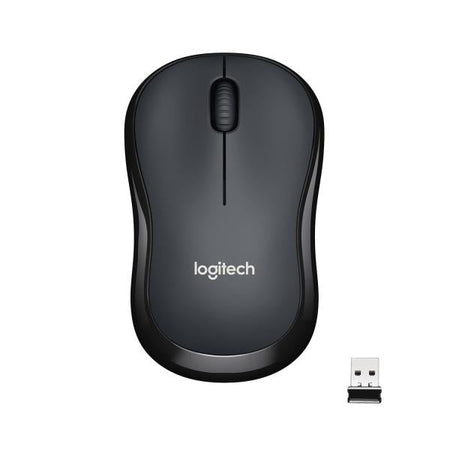 Mouse Cordless Logitech M220 SILENT - Micro ricevitore Wireless - 3 tasti - Wireless senza fili 2.4Ghz - Win/Mac - Carbonella