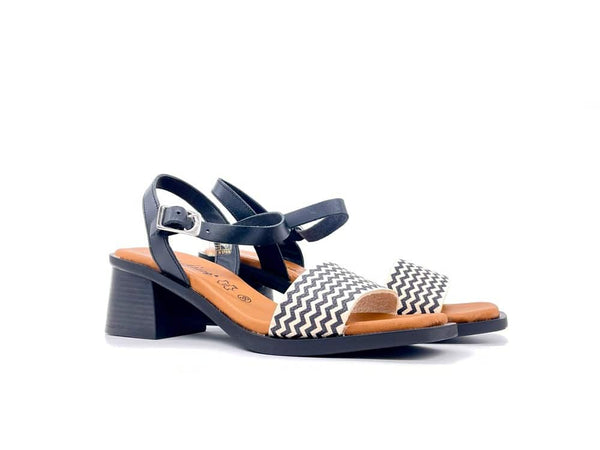 LUXDIVE Sandalo Donna Nero/ Latte