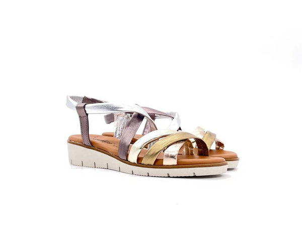LUXDIVE Sandalo Donna Intrecciato Metmul