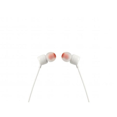 Cuffie auricolari in-ear Jbl T110 - leggere con comando/microfono universale ad un pulsante - Colore Bianco