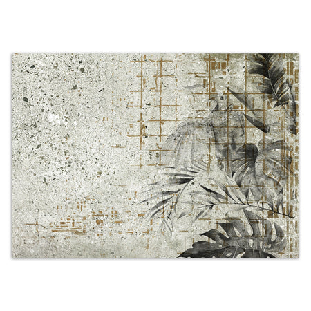 Carta Da Parati, Foglie di Monstera Foglie di calcestruzzo Parete