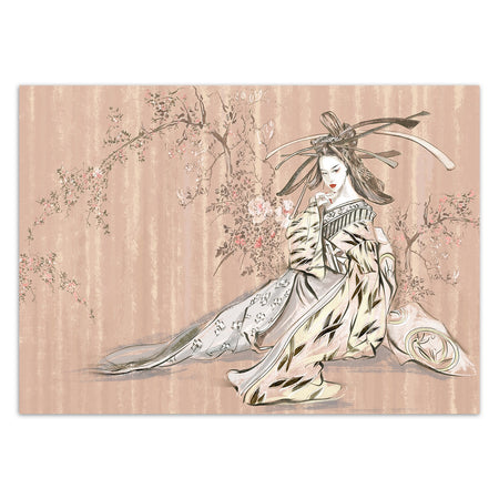Carta Da Parati, Geisha giapponese classica