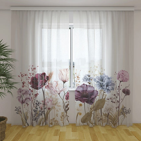 Tende su misura con stampa Fiori meravigliosi