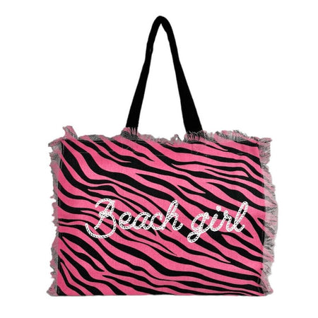 Borsa spiaggia Beach girl con cerniera