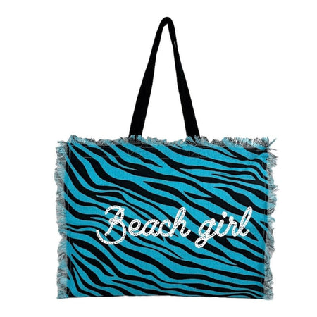 Borsa spiaggia Beach girl con cerniera