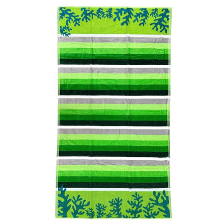 Telo mare in spugna a righe Caraibi