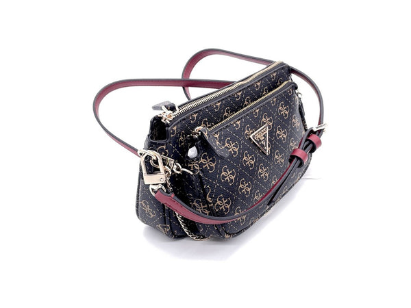 GUESS Borsa Tracolla Noelle Mini Doppia Brown