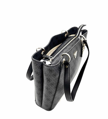 GUESS Borsa Donna Noelle Grande Nero Loggato
