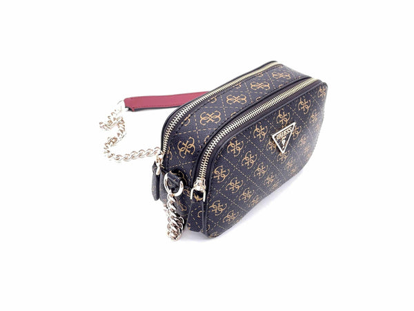 GUESS Borsa Mattoncino Noelle Brown Logo