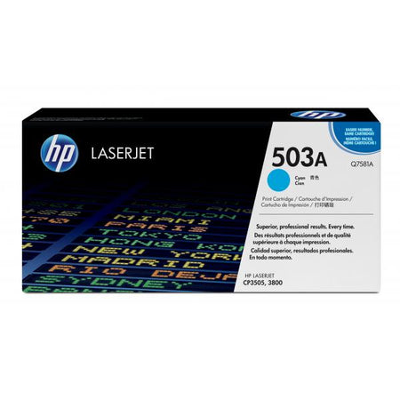 HP Cartuccia Toner originale ciano LaserJet 503A (Toner Cyan - Pages 6.000 - Warranty: 12M)
