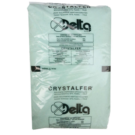 Solfato di ferro concime rinverdente per prato e giardino fertilizzante antimuschio Kg 25