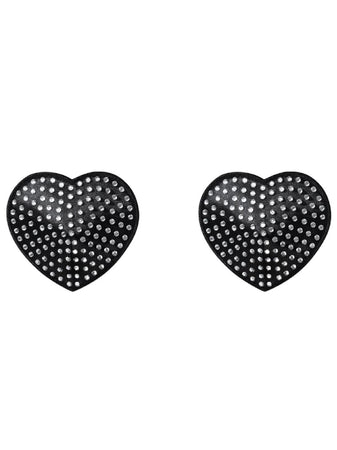 OBSESSIVE - COPRICAPEZZOLI A CUORE NERO Nero