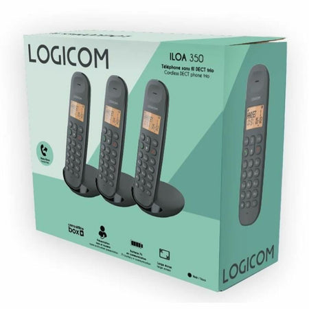 Telefono Senza Fili Logicom ILOA 350 TRIO Nero