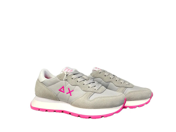 SUN68 Sneaker donna Ally Solid Nylon Grigio chiaro