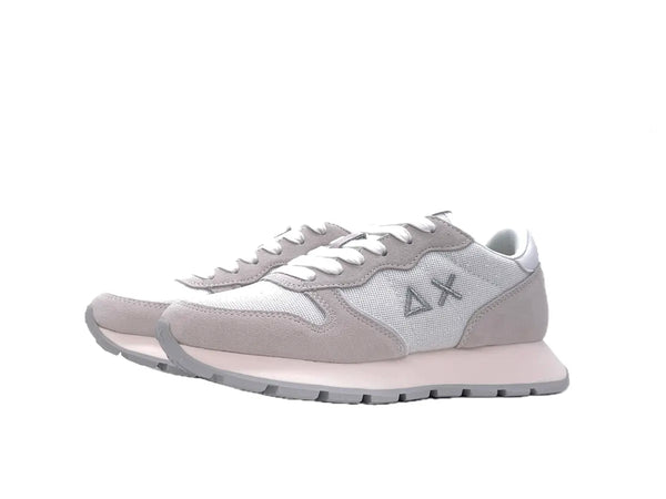 SUN 68 ALLY GLITTER TEXTILE Sneakers donna bianche glitter