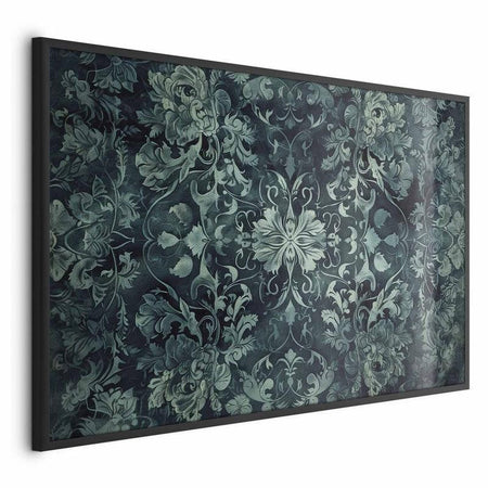 Poster - Carpet Ornaments in Emerald Shades