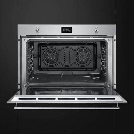 Smeg Forno Incasso Termoventilato Display 155lt 90cm Inox Sf9390x1