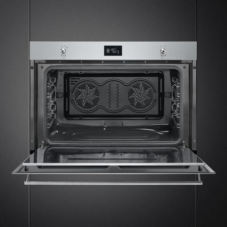 Smeg Forno Incasso Termoventilato Display 155lt 90cm Inox Sf9390x1