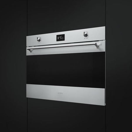 Smeg Forno Incasso Termoventilato Display 155lt 90cm Inox Sf9390x1