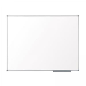 Nobo Lavagna bianca magnetica in acciaio Basic 600x450 con bordo basico (Nobo 1905209 Essence Steel Magnetic Whiteboard 600 x 450mm)