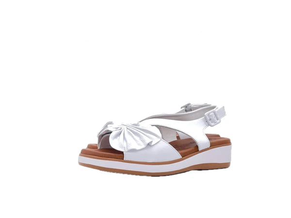 SUSIMODA Sandali Donna Bianchi in Pelle