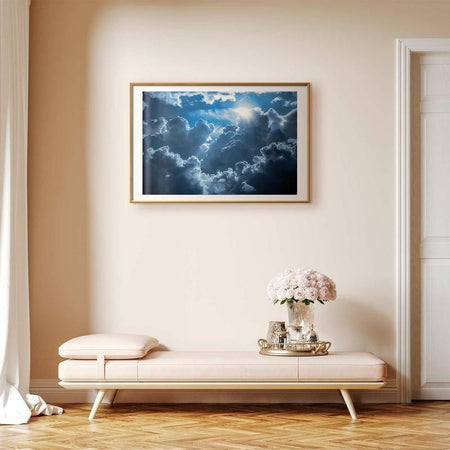 Poster - Lively Scene: The Sun Battling the Clouds