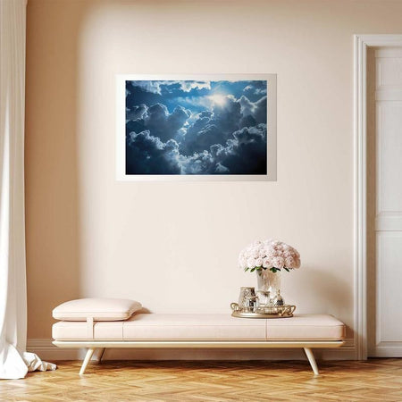 Poster - Lively Scene: The Sun Battling the Clouds