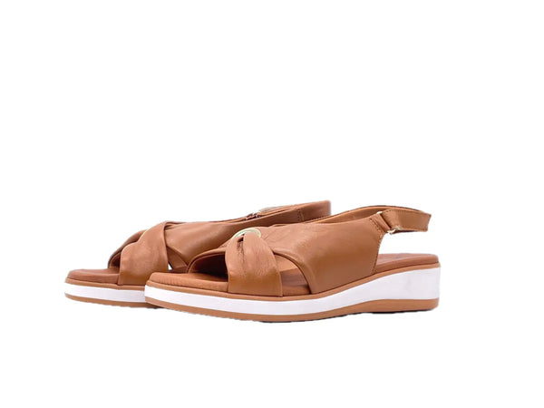 SUSIMODA Sandali Donna in Pelle Cuoio