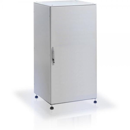 Armadio rack 19'' a pavimento 25U grigio IP55 porta cieca prof. 800 mm