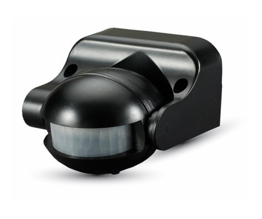 V-TAC VT-8003 (NERO) - SENSORE DI MOVIMENTO E CREPUSCOLARE - RILEVAZIONE 12 METRI - IP44