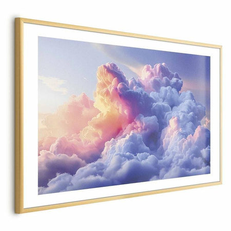 Poster - Clouds Like Painted: Artistic Dawn Brushes Painting the Sky