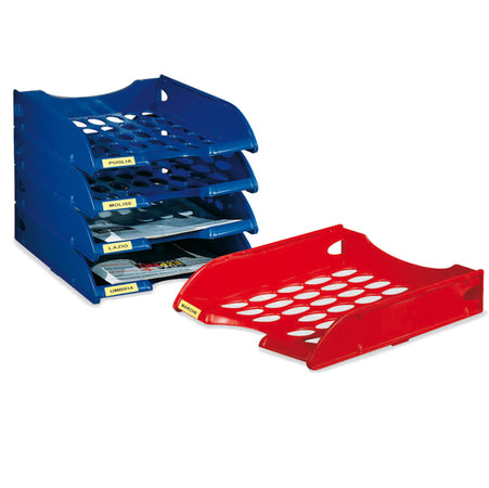 Vaschetta Portacorrispondenza Forate E040 Rosso Fellowes