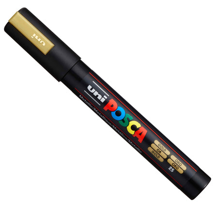 Marcatore Uni Posca Pc5M P.Media 1,8-2,5Mm Oro Uni Mitsubishi