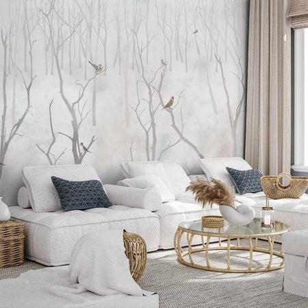 Carta da parati foresta invernale