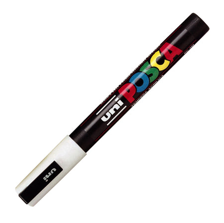Marcatore Uni Posca Pc3M P.Fine 0,9-1,3Mm Bianco Uni Mitsubishi