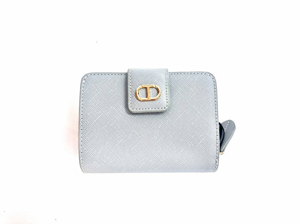 TWINSET Portafoglio Zip around piùolo 241TH7012 Saffiano carta zucchero