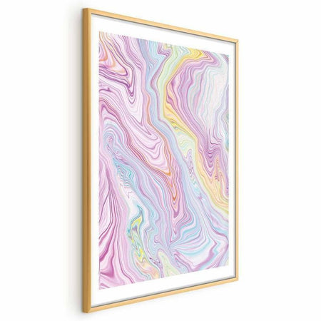 Poster - Colorful Dream - abstract shapes in pastel shades