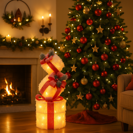 Regali natalizi con luci LED per decorazioni natalizie set da 3 pezzi